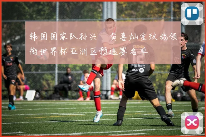 韩国国家队孙兴慜黄喜灿金玟哉领衔世界杯亚洲区预选赛名单